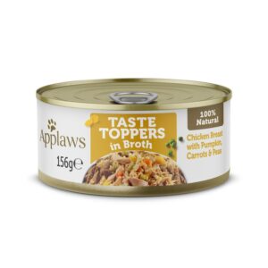 APPLAWS Taste Toppers Tocăniță, Pui și Legume, conservă hrană umedă monoproteică fără cereale câini, în sos, 156g 156g