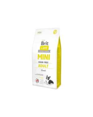 BRIT Care Grain Free Mini Adult Lamb hrana uscata caini adulti talie mica, cu miel 400g