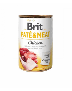 BRIT Pate&Meat chicken 400 g Conserva hrana umeda caine, pateu cu pui