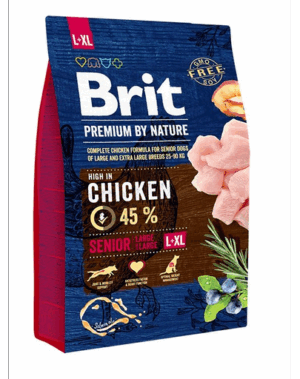 BRIT Premium By Nature Senior Large Extra Large L+XL Hrana uscata pentru caini senior de talie mare si foarte mare, cu pui 3 kg
