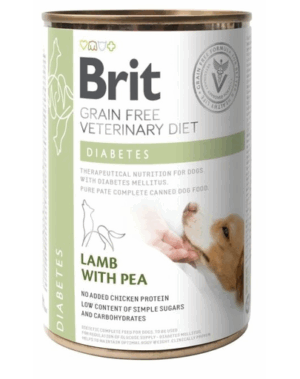 BRIT Veterinary Diet Diabetes Lamb&Pea hrana caini diabetici 400g