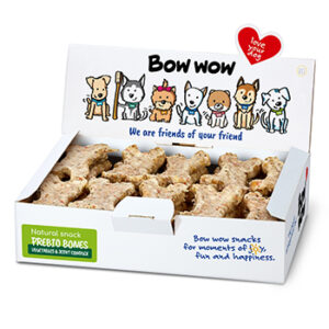 Bow Wow Recompense pentru caini, os natural cu legume, condroitina si glucozamina, 30buc box