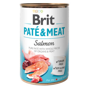 Brit Care, Conserva grain free pentru caini, pate si somon, 400g