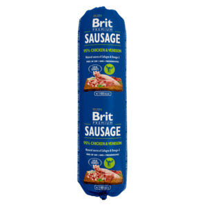 Brit Premium, Salam pentru caini, cu pui si vanat, 800g