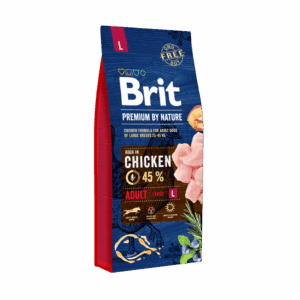 Brit Premium by Nature Hrana uscata pentru caini ,Adult L, cu pui, 15 kg