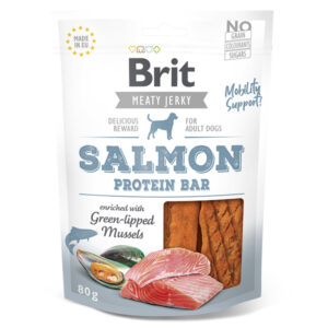 Brit, Recompense pentru caini, baton proteic cu somon si midii, 80g