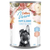 Calibra Dog Verve GF Junior Turkey and Lamb 400 g conserva