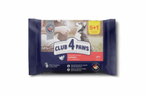 Club 4 Paws Hrana umeda catei – curcan, set 5+1, 6 80 g
