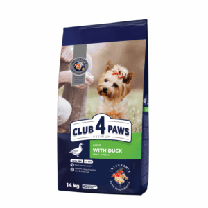 Club 4 Paws Hrana uscata caini de talie mica – cu rata 14kg