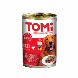 Conserva hrana umeda Tomi caine cu vita, 400 g