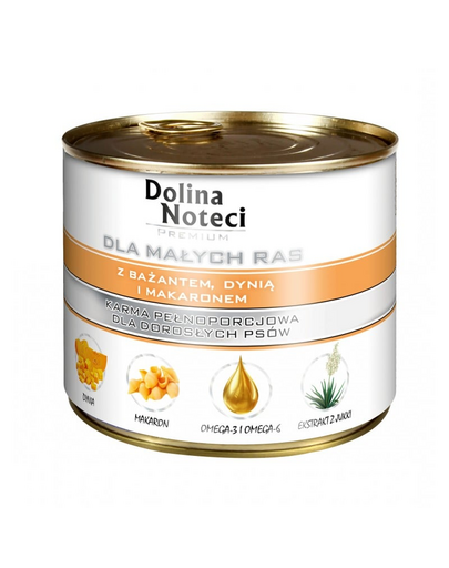 DOLINA NOTECI Premium talie mică cu fazan dovleac și tăiței 185 g