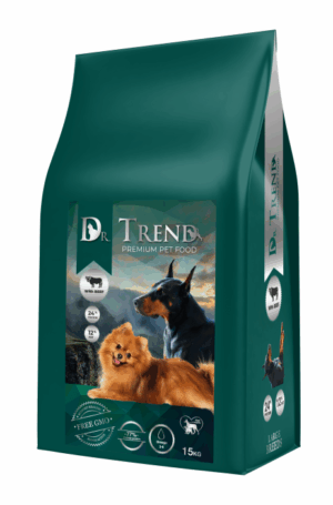 Dr. Trend Hrana uscata caini de talie mica, cu vita 15kg