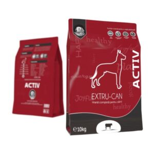 EXTRU-CAN Activ, Vită, hrană uscată câini, activitate intensă, 10kg 10kg