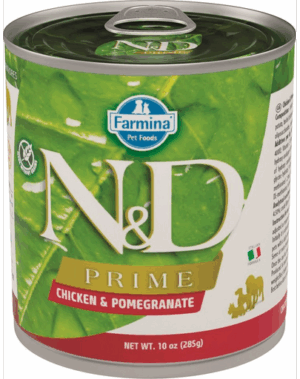 FARMINA N&D Prime – Hrană umedă cu pui și rodie 285 g