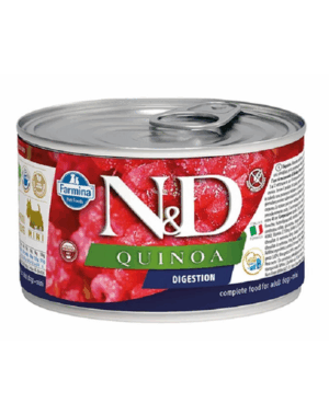 FARMINA N&D Quinoa Digestion Dog 140 g mancare pentru cainii cu tulburari digestive, cu miel