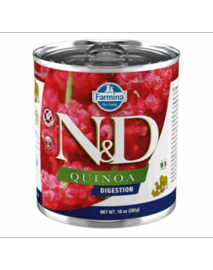 FARMINA N&D Quinoa Digestion Dog 285 g Conserva pentru caine cu afectiuni digestive, cu miel