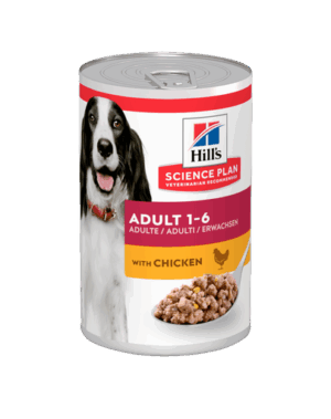 HILL’S Science Plan Canine Adult Chicken 370 g Conserva hrana umeda pentru caini adulti, cu pui