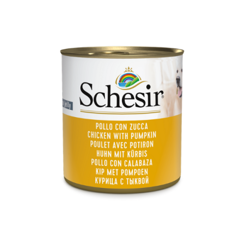 Hrana umeda penru caini Schesir fruit pui si dovleac 285 g