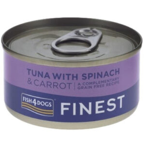 Hrana umeda pentru caini Conserva Fish2Dogs Finest Ton&Morcov&Snapac 85 gr