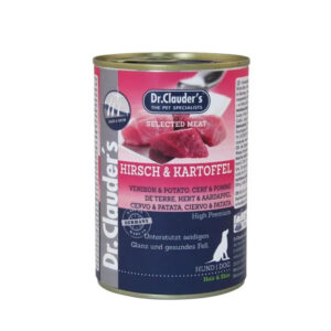 Hrana umeda pentru caini, Dr. Clauder`s Dog Selected meat MEAT – CAPRIOARA SI CARTOFI 400g