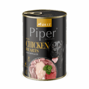 Hrana umeda pentru caini PIPER DOG, pui si spanac, 400g
