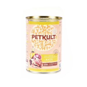 Hrana umeda pentru caini Petkult Adult cu rata 400 g
