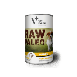 Hrana umeda pentru caini, RAW PALEO Puppy, carne de curcan, 800 g