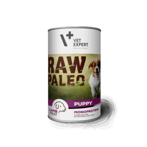 Hrana umeda pentru caini, RAW PALEO Puppy, carne de miel 800 g