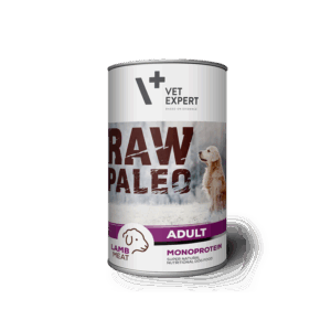Hrana umeda pentru caini, RAW PALEO, conserva monoproteica, adult, carne de miel, 400 g