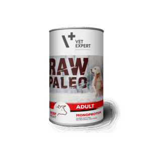 Hrana umeda pentru caini, RAW PALEO, conserva monoproteica, adult, carne de vita, 400 g