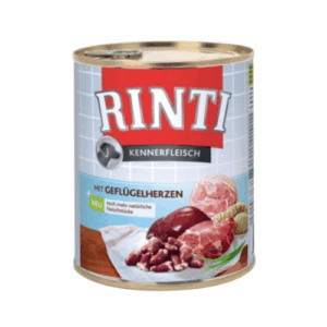 Hrana umeda pentru caini Rinti Adult cu inima de pui 800 g