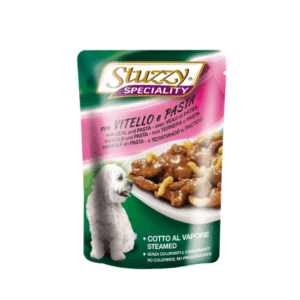 Hrana umeda pentru caini Stuzzy Adult cu vitel si paste 100 g