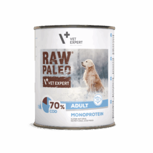 Hrana umeda pentru caini, adult, RAW PALEO, cod, 400 g