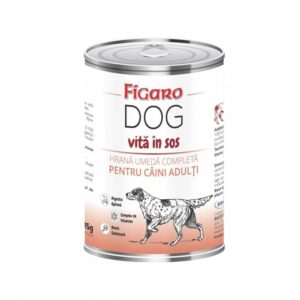 Hrana umeda pentru caini figaro dog Vita in sos conserva 415 g