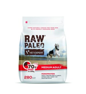 Hrana uscata, RAW PALEO VITA, adult, rase medii, 280 g