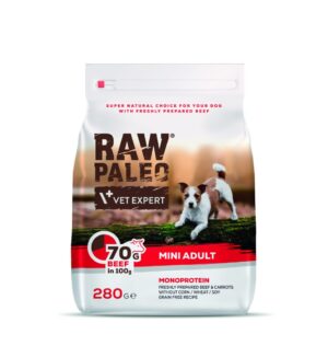 Hrana uscata, RAW PALEO VITA, adult, rase mici, 280 g
