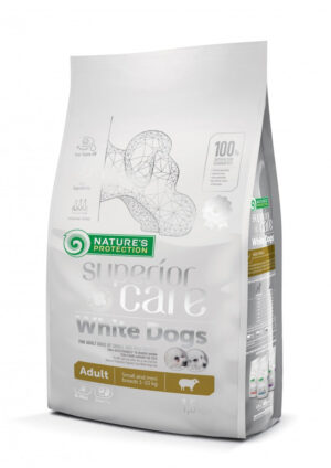 Hrană uscată fără cereale câini NATURES PROTECTION Superior Care White Dogs Small&Mini, Miel, 1.5kg 1.5kg