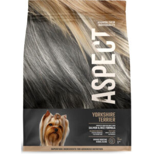 Hrana uscata pentru caini Aspect Yorkshire Terrier cu Somon si Orez 1 kg