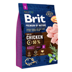 Hrana uscata pentru caini Brit Premium, Adult S, 3Kg 3kg