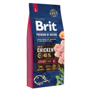 Hrana uscata pentru caini Brit Premium, Junior L 15kg