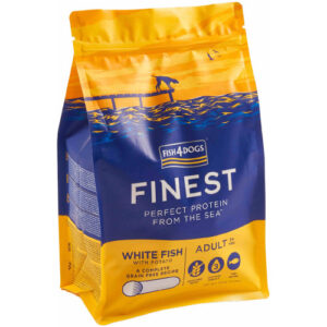 Hrana uscata pentru caini Fish4Dogs Finest Adult Large Peste alb si Cartof 1.5 kg