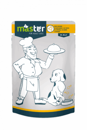 Master Hrana umeda caini adulti de rase mici – cu pui, 24x80g