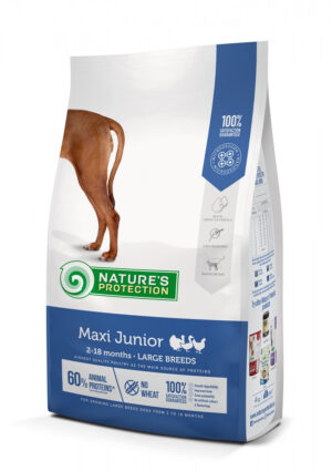 Nature’s Protection Maxi Junior, pui, hrana uscata pentru caini de talie mare, 12 kg
