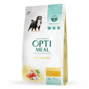 Optimeal Hrana uscata caini adulti de talie mare – cu Pui, 12kg