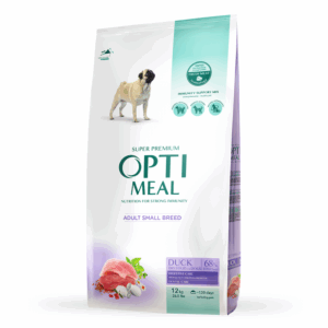 Optimeal Hrana uscata caini de talie mica – cu Rata, 12kg