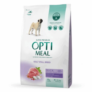 Optimeal Hrana uscata caini de talie mica – cu Rata 4kg