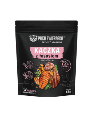 PAKA ZWIERZAKA Hrana pentru catei cu rata si somon 1,5kg