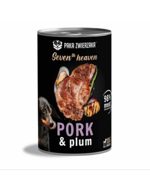 PAKA ZWIERZAKA Seventh Heaven 400g Conserva hrana umeda caini, cu porc si prune