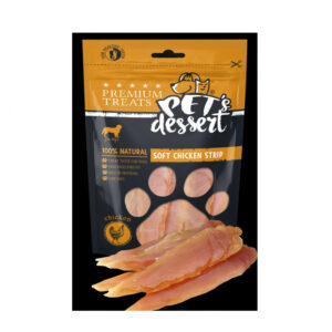 Pet s Desert, Recompensepentru caini, Dog Soft Chicken Strips LSC-01, 80g