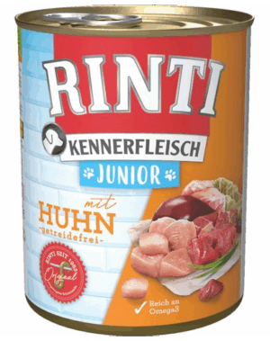 RINTI Kennerfleish Junior Chicken 400 g Conserva hrana catei, cu pui